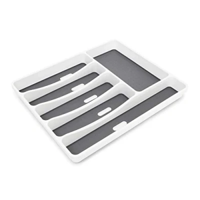 Imagen de Relaxdays Besteckkasten für Die Schublade Bandeja de Cubiertos, cubertero, plastico, 6 Compartimentos, 5 x 32.5 40.5 cm, 32,5 40,5 cm