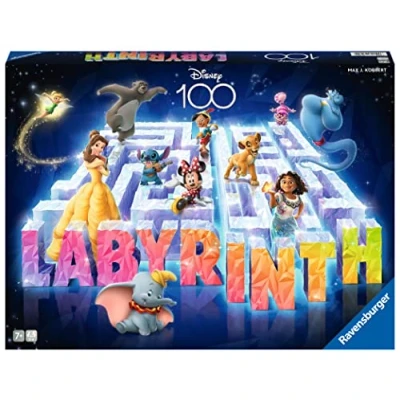 Imagen de Ravensburger Laberinto Mágico Disney, 100th Anniversary Labyrinth, Juego De Mesa, Juegos niños 7 años, 2 a 4 Jugadores, Edición Centenario Disney.