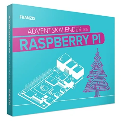Imagen de FRANZIS 55103 Calendario de Adviento Raspberry Pi, construye y programa un belén en 24 días, incluye manual 52 páginas, sin soldadura