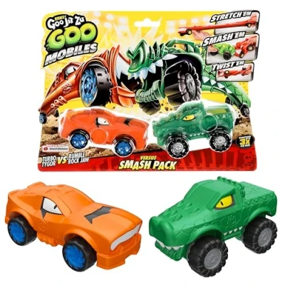 Imagen de Heroes of Goo JIT Zu Mobiles Tygor Vs Rock Jaw Stretch &#039;em! ¡Aplastalos! ¡Gíralos! Arreglalos y Empieza de Nuevo! Regalo para niñas 4 años, niños Fans