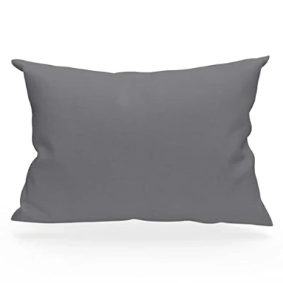 Imagen de Soleil d&#039;ocre Funda de almohada algodón 57 hilos, Gris, 45 x 135 cm