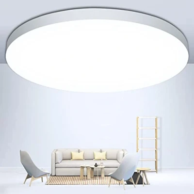 Imagen de OUILA Plafon Led Techo, 24W 2000LM 6500K Lampara IP44 Ø28cm Plafones para Techo Dormitorio Cocina Pasillo Baño Sala