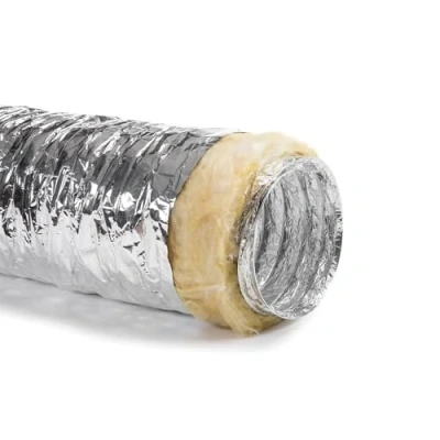 Imagen de Tubo Flexible Aislado para Aire Acondicionado y climatización, 10 Metros conducto Aluminio calorifugado térmico