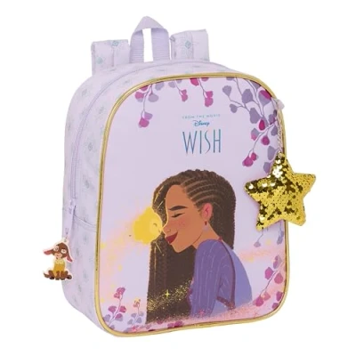 Imagen de Safta WISH Mochila Infantil, Niño, Escolar, Adaptable a Carro, Ideal para Guardería, Cómoda y Versátil, Calidad Resistencia, 22x10x27 cm, Color Lila