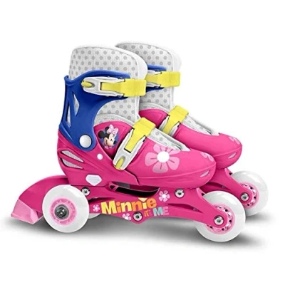 Imagen de Stamp Sas MINNIE Adjustable two in one 3 Wheels Skate size 27 30, color pink, (J100930)