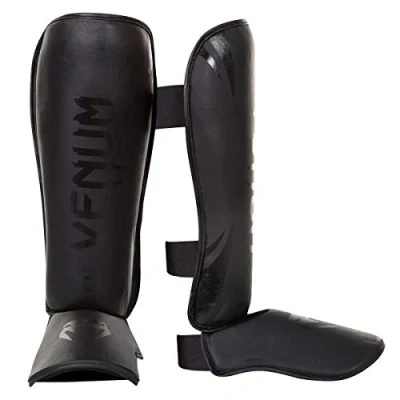 Imagen de Venum Challenger, Espinilleras unisex, Negro (Black/Black), M