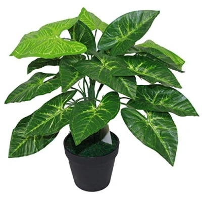Imagen de Leaf Hoja Artificial Planta 45cm Taro Oscuro,