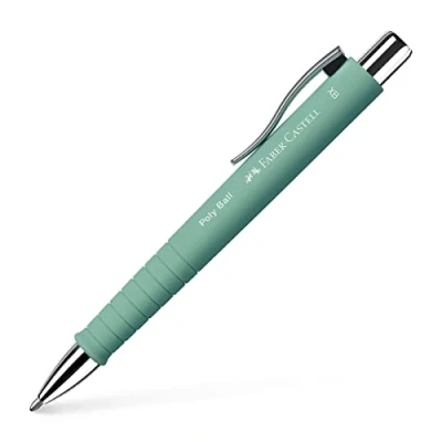 Imagen de Faber Castell Bolígrafo Poly Ball XB 241165, color verde menta, 1 pieza, con mina intercambiable, indeleble