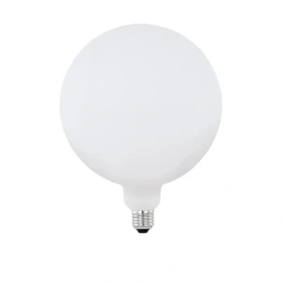 Imagen de Eglo LED E27 regulable, bombilla extra grande Globe Big Size, 4,5 Watts (equivalente a 40 Watts), 470 lúmenes, foco blanco cálido, 2700k, iluminador opal, G200, Ø 20 cm