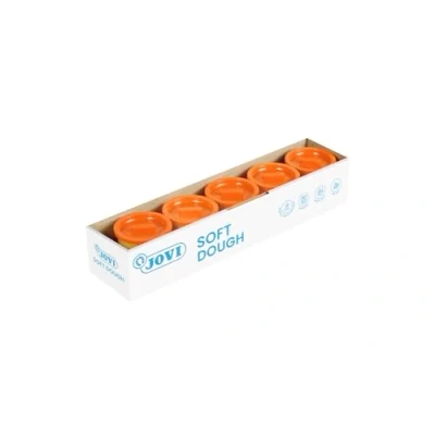 Imagen de Jovi Soft Dough Blandiver, Estuche de 5 Botes, 110 g, Color Naranja (45007)