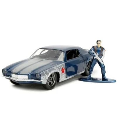 Imagen de Jada Toys Che Camaro with Winter Soldier Figure 1973 1/32