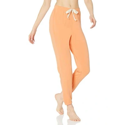 Imagen de Amazon Essentials Pantalón de Pijama Tipo Jogger Tejido Rizo Ligero para Estar en Casa (Disponible Tallas Grandes) Mujer, Naranja Coral, S