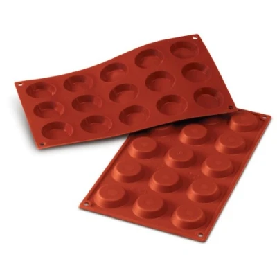 Imagen de Silikomart SF013 TARTELLETTA Molde de Silicona Ø45 H 10 MM, Rojo