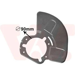 Imagen de VAN WEZEL 3745373 Chapa Protectora de Disco Freno Eje delantero, izquierda OPEL: Zafira A