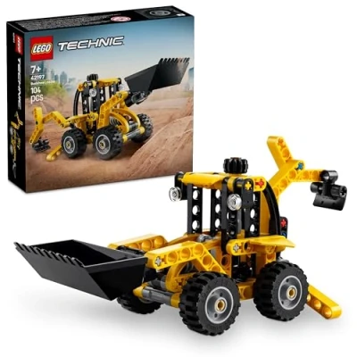 Imagen de LEGO Technic Pala Mixta, Retroexcavadora de Juguete, Vehículo y Maquinaria Construcción, Excavadora Obra, Regalo Cumpleaños para Niños Niñas 7 Años o Más 42197