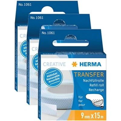 Imagen de Herma 1061 Recambio para rollo de pegamento (3 unidades, 9 mm x 15 m)
