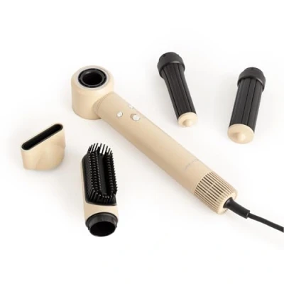 Imagen de CREATE/ION STYLER PRO/Cepillo de aire secador y moldeador iónico 5 en 1 arena/Motro DC Brushless, 3 velocidades, función frío, niveles temperatura, estuche almacenaje, 1300W