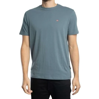 Imagen de Napapijri Salis Camiseta básica, Hombre, Talla: Small, Stormy weat