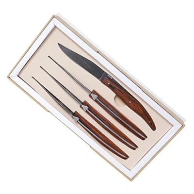 Imagen de LAGUIOLE Juego de 4 cuchillos carne &quot;stonewash