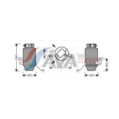 Imagen de PRASCO BWD299 Filtro Deshidratante Acero BMW: 8 (E31) 840 i, Ci, 850 850Ci 5.4, CSi 1990 1999