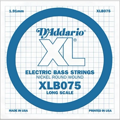 Imagen de D&#039;Addario .075 Long Scale Nickel Wound Single String for Bass Guitar