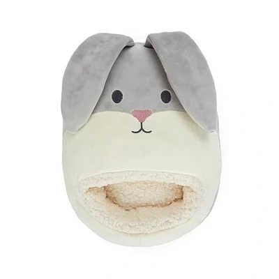 Imagen de Balvi Calientapies Rabbit Color Gris con Orejas Flexibles Que sobresalen Poliéster 39x30x7 cm