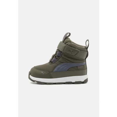 Imagen de Puma Evolve Puretex Unisex Botas para la nieve niños, Talla: 20, Dark olive/galactic gray/white Zapatos