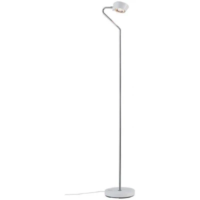 Imagen de Paulmann 70920 luminaria de pie LED Ramos incl. 1x7,5 / 1x3,5 W, lámpara regulable, blanco mate, cromo, 2700 K
