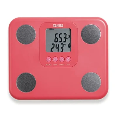 Imagen de TANITA BC 730 Monitor de Composición Corporal Ligero y Compacto con Escaneo Interno Pantalla Fácil Leer 9 Medidas Rosa