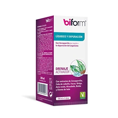 Imagen de Dielisa biform, Drenaje Activador a Base de Extractos Plantas, Ingredientes que Ayudan la Depuración del Organismo y Pérdida Peso 250 ml