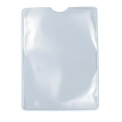 Imagen de HERMA 1328 fundas transparentes para tarjetas de identificación, 10 unidades, soporte identificación proteger documentos en formato DIN A7, juego protectoras