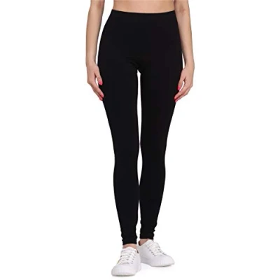 Imagen de Bellivalini Leggins 3/4 Piratas Mallas Deportivas Capri en Viscosa Mujer Leggings Pirata Fitness para Deporte BLV50 148 (Negro, L)