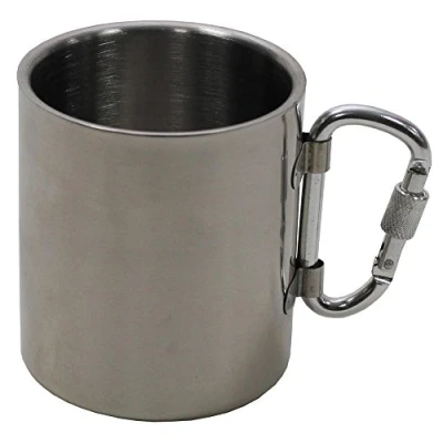 Imagen de MFH Fox Outdoor Mosquetón de acero inoxidable doble pared con mango plegable 300 ml