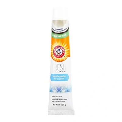 Imagen de ARM &amp; HAMMER Fresh Spectrum Pasta de dientes Coco y Menta, 55 g Ayuda a prevenir el mal aliento elimina la placa sarro. Enzimática dentífrico para cachorros