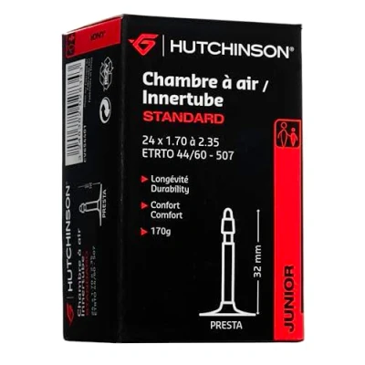 Imagen de Hutchinson CV654401 Cámara de Bicicleta, Unisex Adulto, Negro, 24 x 1.70 a 2.35