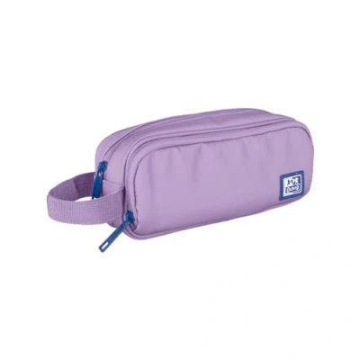 Imagen de Oxford B Smart, Estuche escolar 3 compartimentos, Goma Elástica, Material Reciclado RPET, Color Lavanda