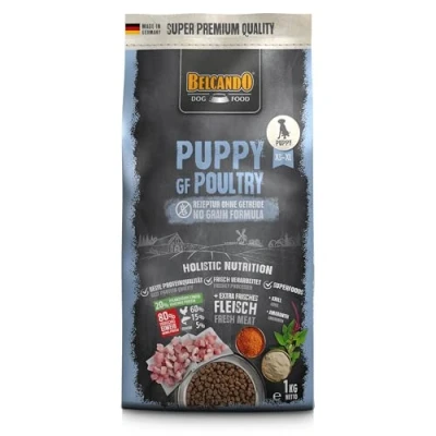 Imagen de Belcando Puppy GF Poultry [1 kg] Alimento para Cachorros sin Cereales seco Perros Completo de hasta 4 Meses Edad