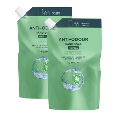 Imagen de by Amazon Recambio de jabón manos antiolores, 2 x 1000 ml