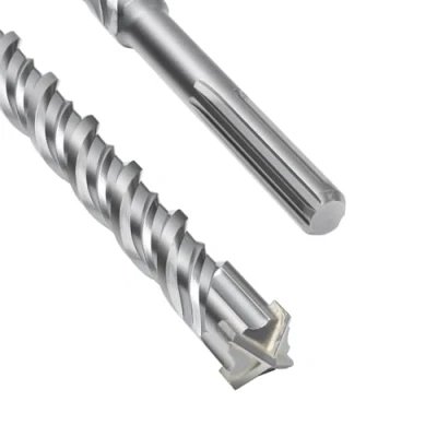 Imagen de SDS Max Broca para hormigón (30 x 460 mm, con 4 cortes de metal duro y doble hélice), hormigón, piedra, piedra natural