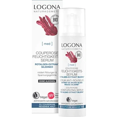 Imagen de logona Natural cosmético Coupe Rose Humedad de Serum, Proporciona la a neigenden piel extra Mucha Humedad, con el Agente activo silidine® exclusiva, Vegano), 30 ml