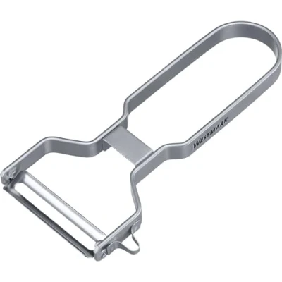 Imagen de Westmark 609222E1 Acero Inoxidable, Pelador en Forma de U con Cuchilla Corte Doble Cara y descorazonador para Partes dañadas, usuarios diestros o Zurdos