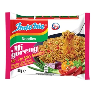 Imagen de SPICEHUB Indomie Noodles Hot And Spicy Mi Goreng 80g Paquete de 40 fideos instantáneos