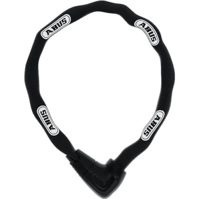 Imagen de ABUS Antirrobo de cadena Steel O Chain 9808K bicicleta con cilindro XPlus para protección contra manipulación Nivel seguridad 11 8 mm grosor 170 cm longitud Negro