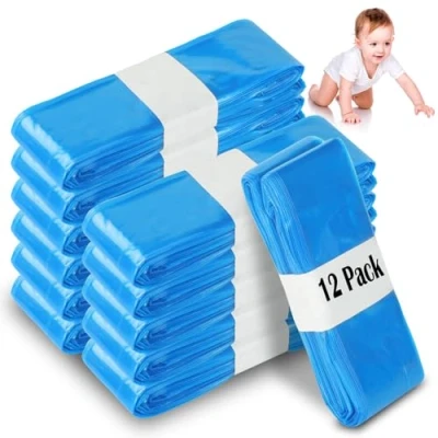 Imagen de 12 Recambios Contenedor de Pañales, Bolsa Relleno para Papelera Pañales Bebe Compatible con Angelcare et Tommee Tippee Litter Locker II