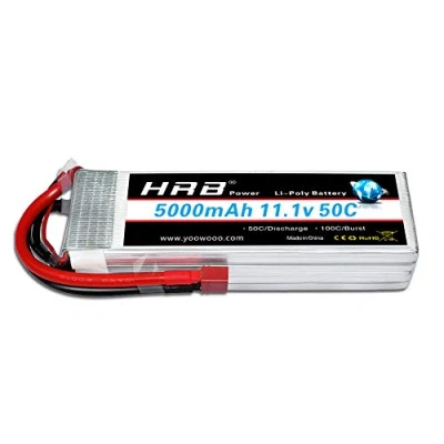 Imagen de HRB Batería Lipo 5000mAh 3S 11.1V 50C con Deans Plug T para RC Hobby Car Helicopter Plane