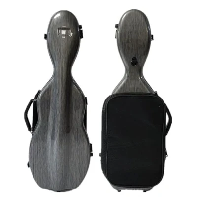 Imagen de LANDTOM Mochila de violín fibra carbono 4/4 tamaño completo y 3/4 con correas dobles para el hombro, resistente a la presión, al desgaste, funda transportable por aire