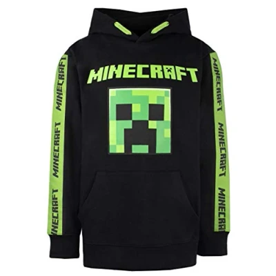 Imagen de Minecraft Ropa Sudadera niños 100% Algodón Negro con Capucha Verde Creeper Gifts