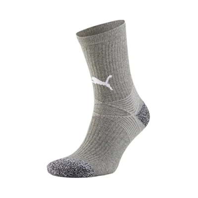 Imagen de PUMA teamLIGA Calcetines de entrenamiento para hombre, color gris y blanco