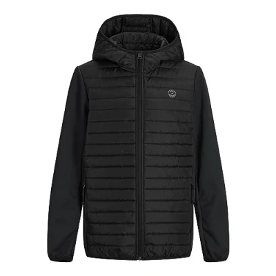 Imagen de Jack &amp; Jones Junior Quilted NOOS Chaqueta de invierno Black detail: setin sleeves para niños, Talla: 164, set in