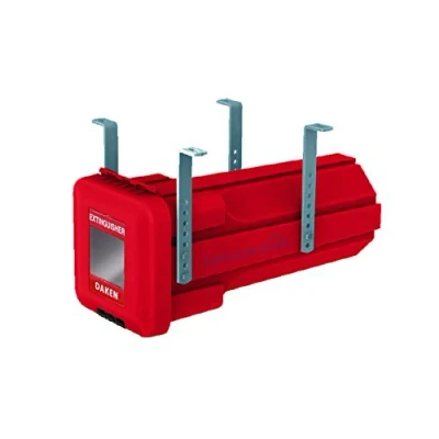 Imagen de Caja para extintor de incendios, incluye Daken Sliden S6+VH401 Soporte vertical incendios 6 kg (160 mm diámetro, carcasa acero inoxidable)